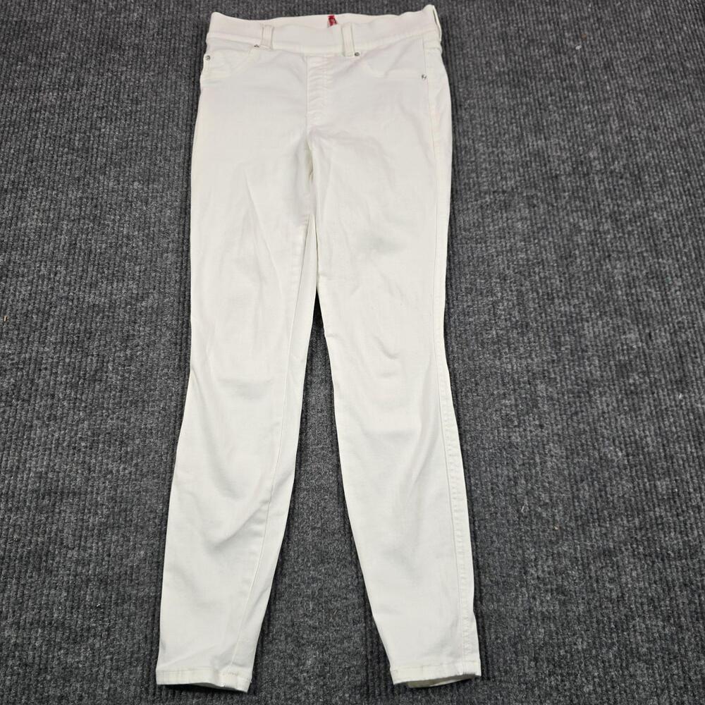 Spanx Jegging Jeans Womens Small White Slim Fit Shaping Stretch Denim 27x27